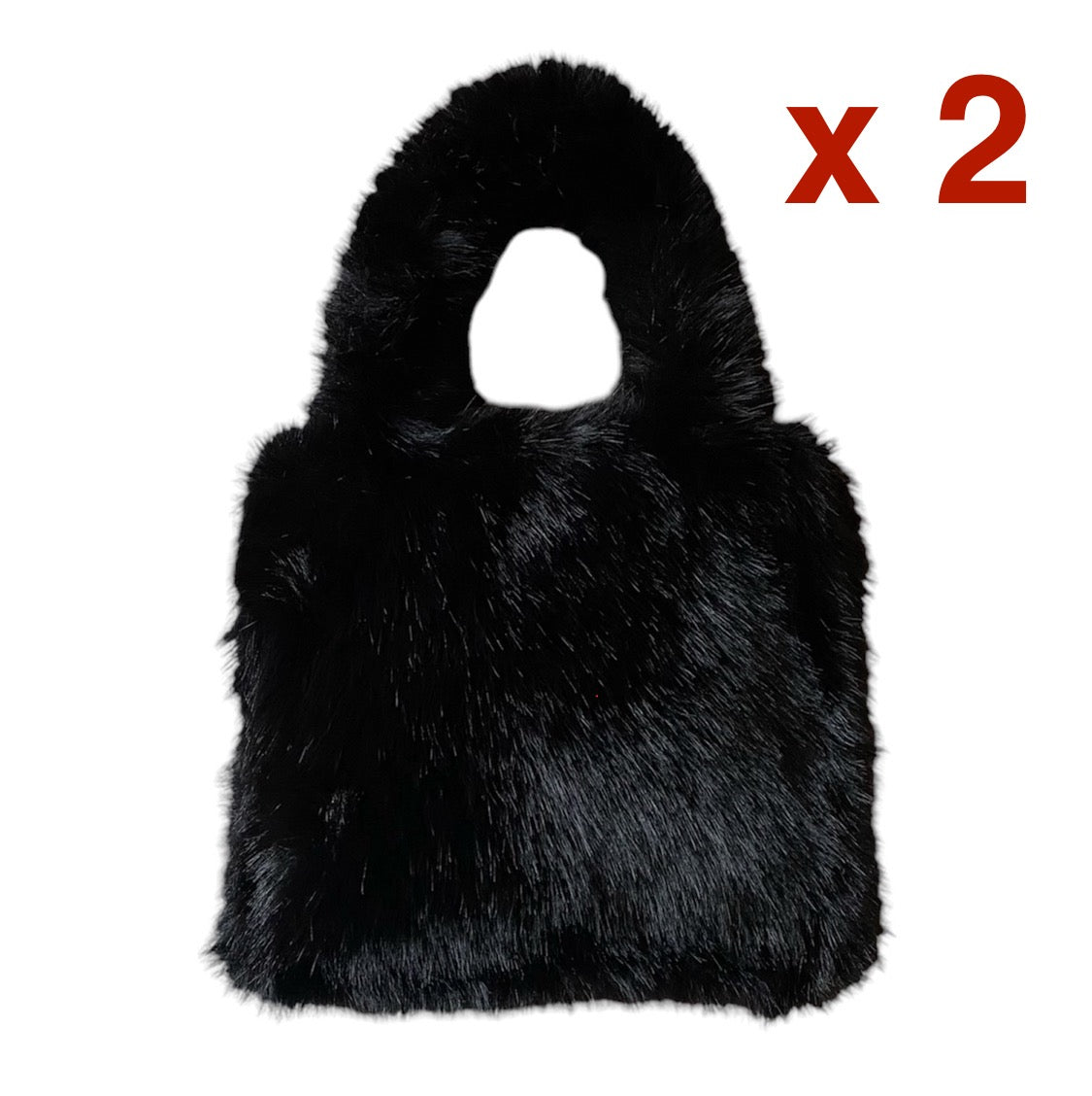 2 Borse tote effetto furry - Collezione Pantera CONSEGNA GRATUITA