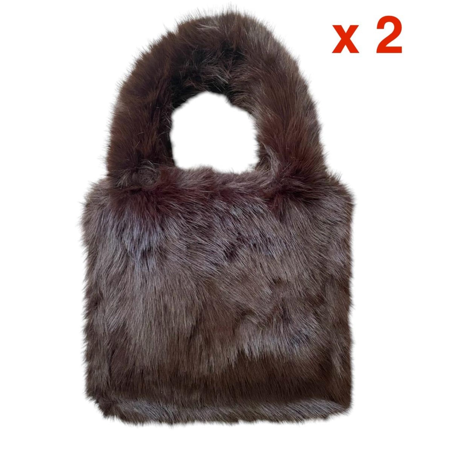 2 Borse tote effetto furry - Collezione Pantera CONSEGNA GRATUITA